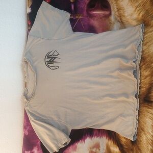 Graphic Print Gray T-Shirt